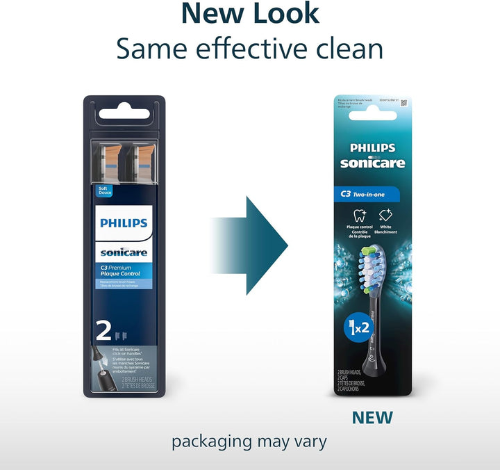 Philips Sonicare C3 Two-in-One - Cabezales de cepillo de dientes el...