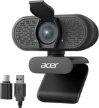 Acer Cámara web A640 4K con micrófono de cancelación de ruido AI para