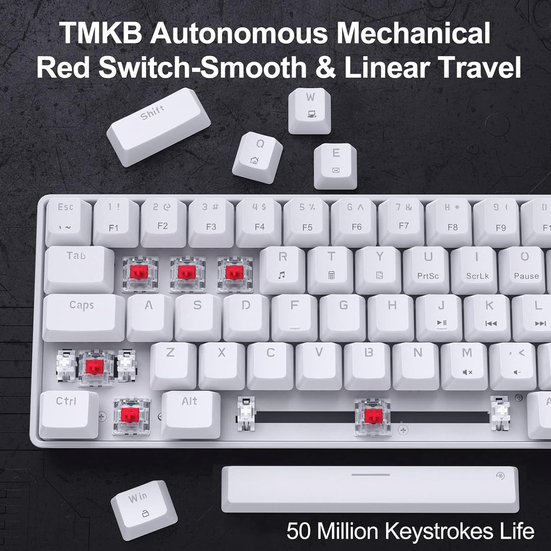 DIERYA T68SE - Teclado mecánico para juegos, 60%, ultra compacto, m...