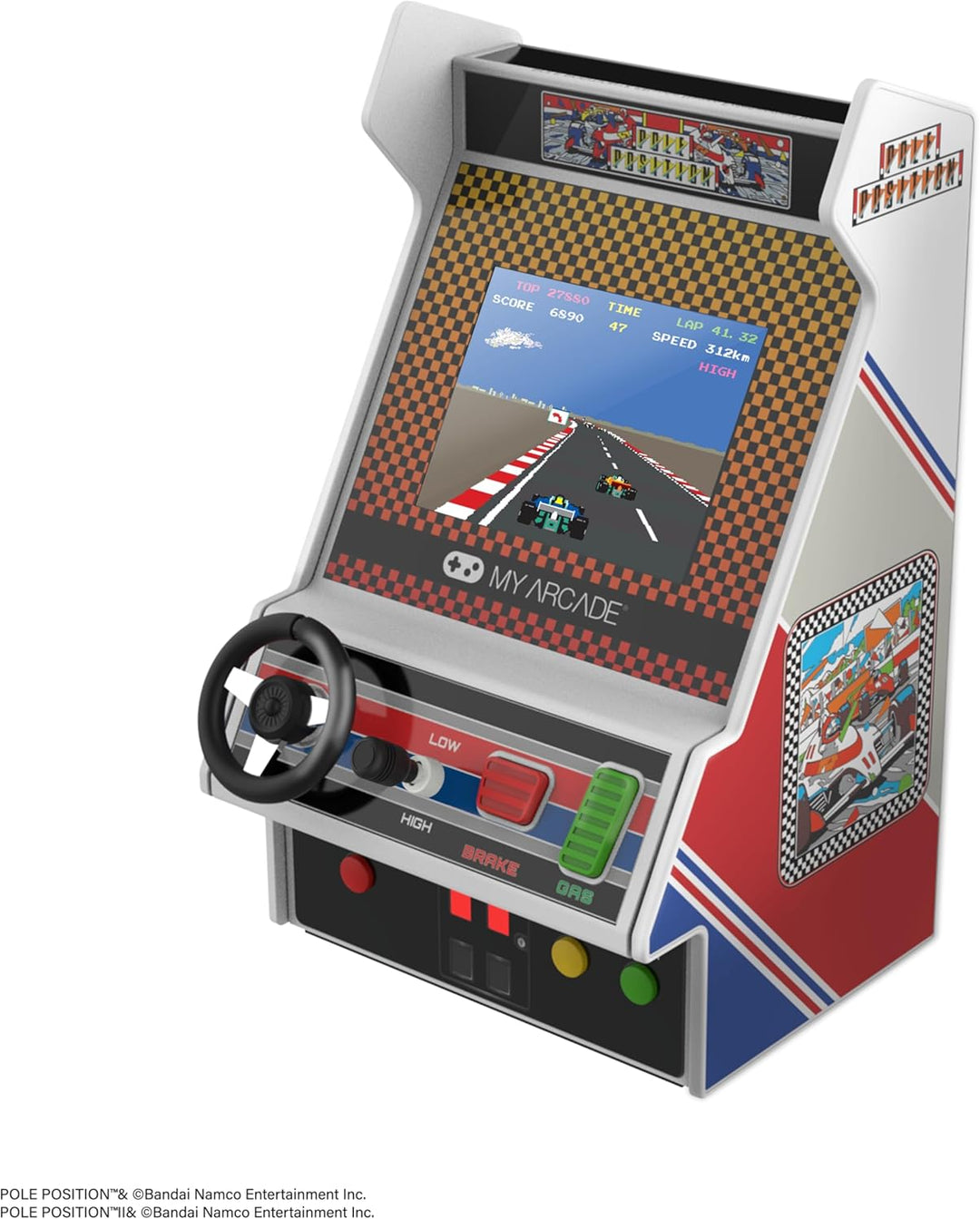 My Arcade Pole Position Racing Player: Consola Arcade retro con 2 j...