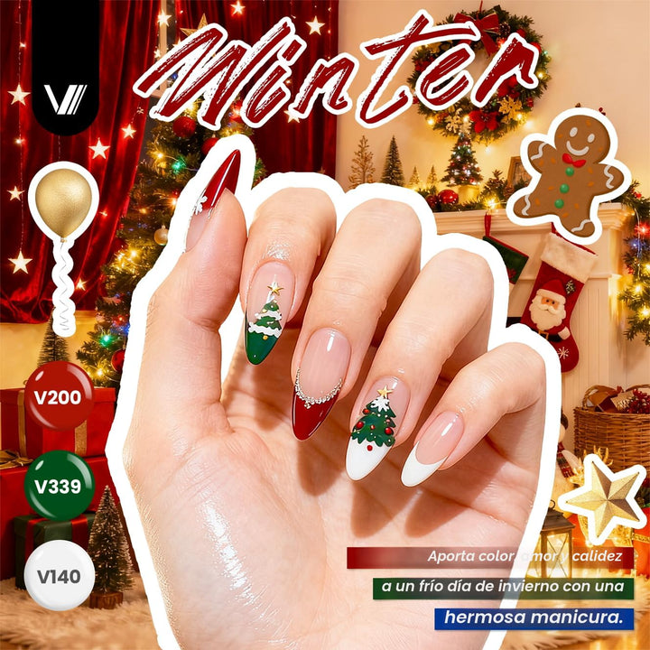 VANREESA Kit de 73 esmaltes de uñas de gel con luz UV y kit de tala...
