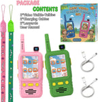 Aikmi Walkie Talkies de video para niños, juguete para niño y niña, rosa