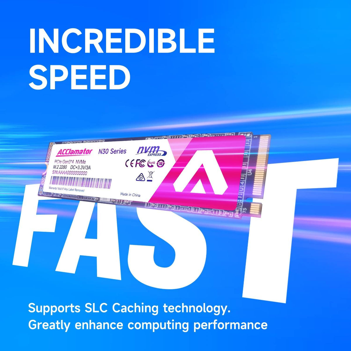 Acclamator Unidad interna de estado sólido SSD NVMe M.2 2280 PCIe G...