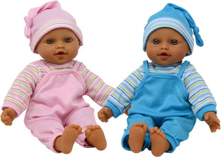 The New York Doll Collection Muñecas hispanas gemelas dulces de 12...