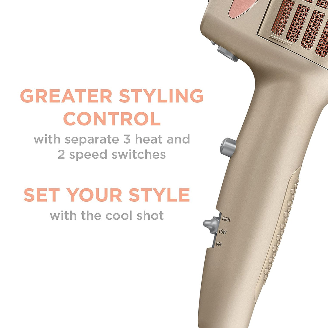 Conair INFINITIPRO - Secadora de cabello para peinar 4 en