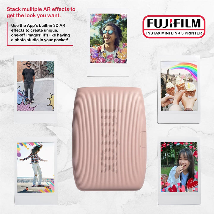 Paquete Fujifilm Instax Mini Link 3 Impresora Instax Mini Film (40...