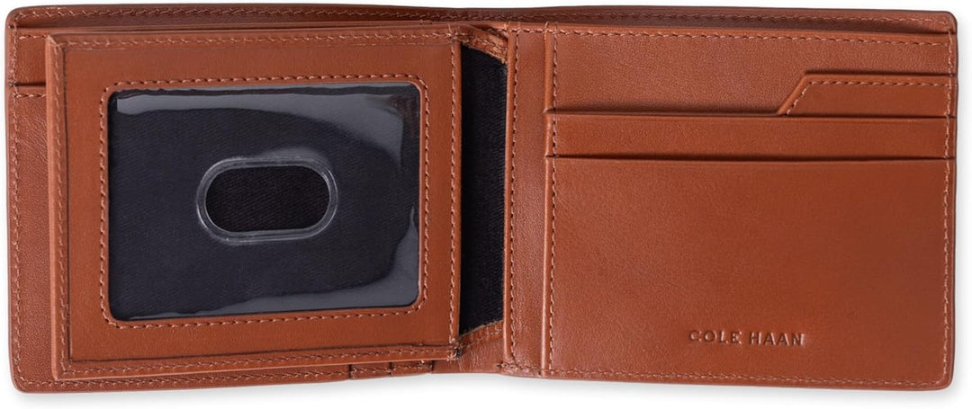 Cartera de cuero RFID para hombre de Cole Haan, plegable diaria
