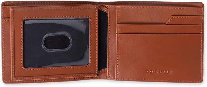 Cartera de cuero RFID para hombre de Cole Haan, plegable diaria