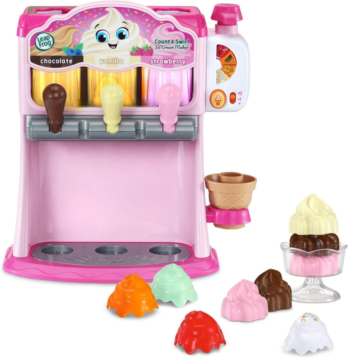LeapFrog Count and Swirl - Juego para hacer helados para niños, color rosa