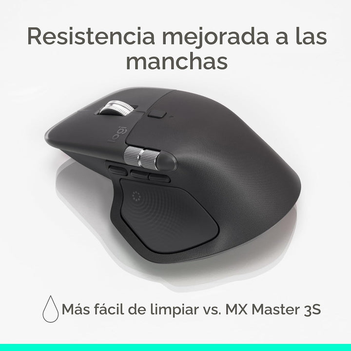 Logitech MX Master 4, ratón inalámbrico ergonómico con retroaliment...