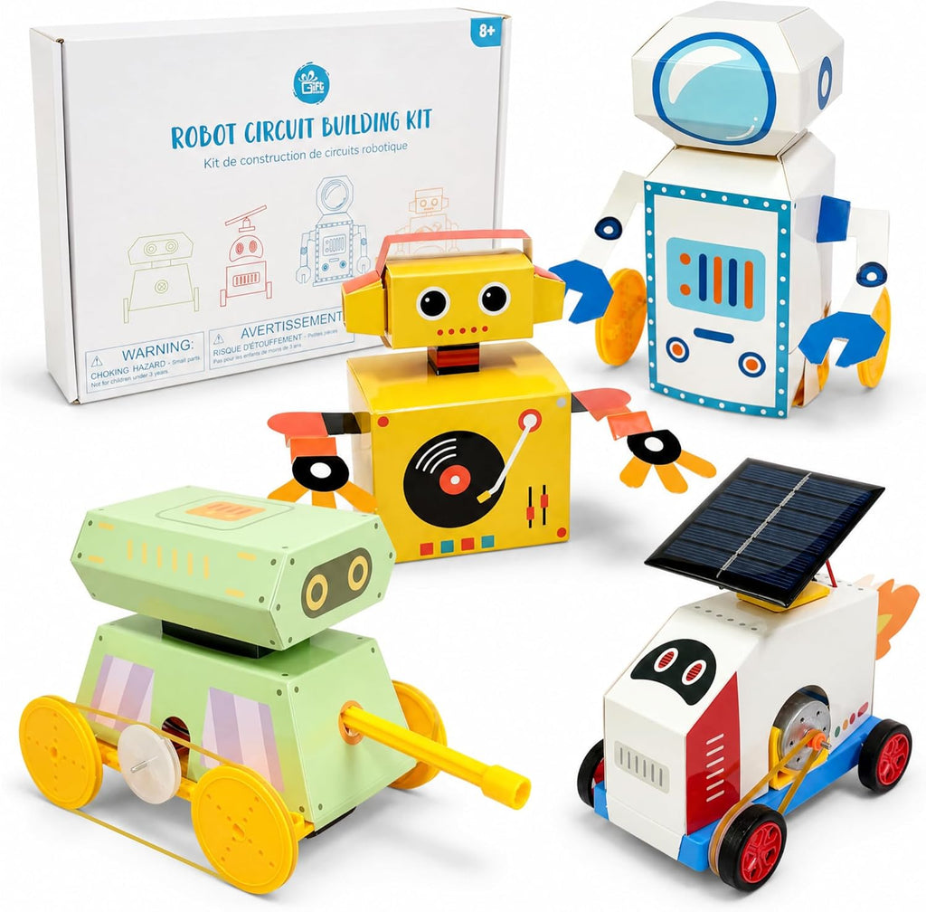 Kit de construcción de robot STEM para niños, conjunto de