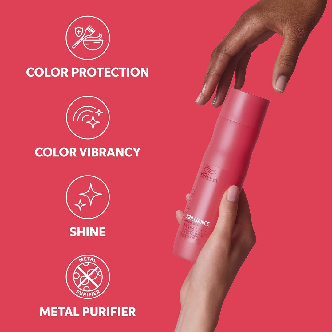 Wella Professionals Invigo Brilliance Shampoo | Para cabello teñido...