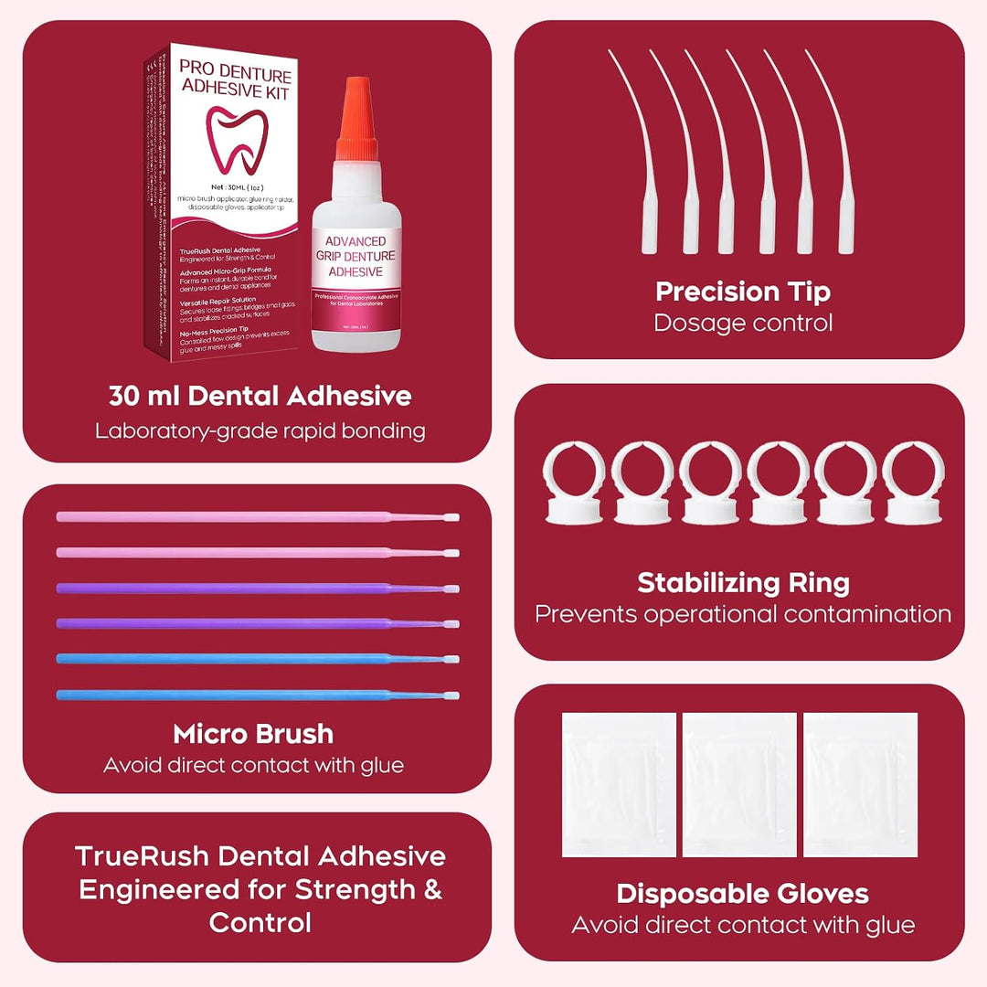 Dental Lab - Pegamento dental de unión instantánea para dentaduras...