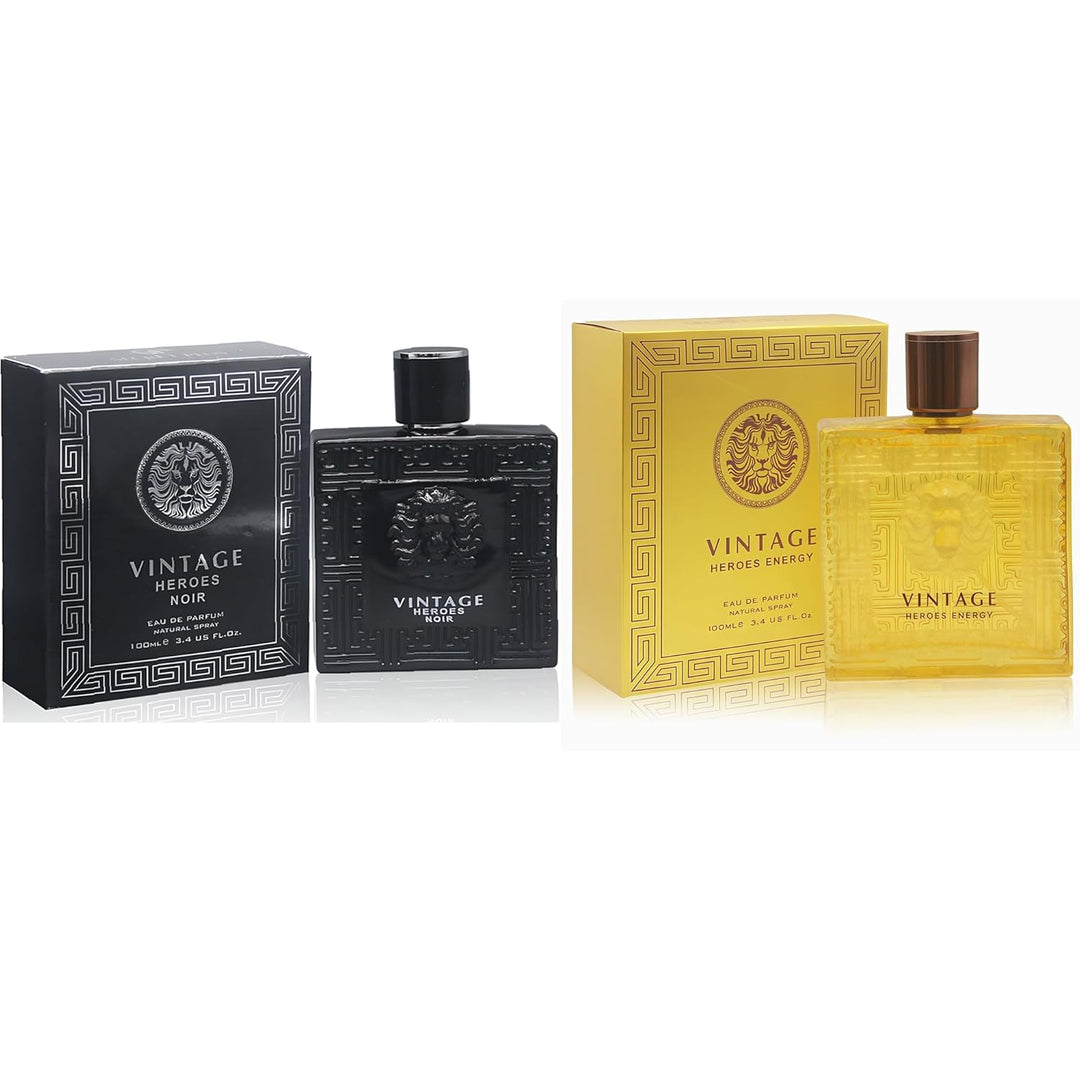 A CENTER Vintage Heroes Set de Regalo de Colonia para Hombre Eau de...