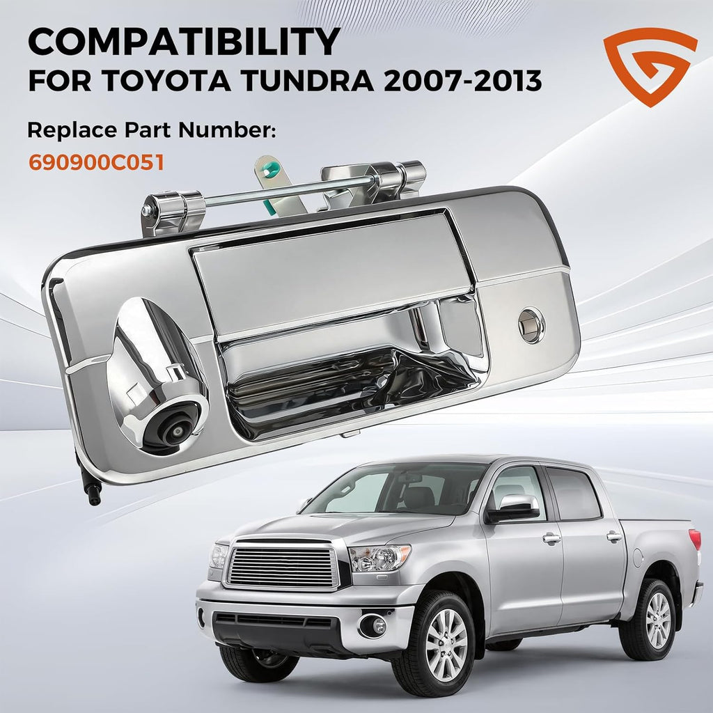 Cámara de respaldo con manija para puerta trasera para Toyota Tundra 2007