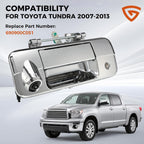 Cámara de respaldo con manija para puerta trasera para Toyota Tundra 2007