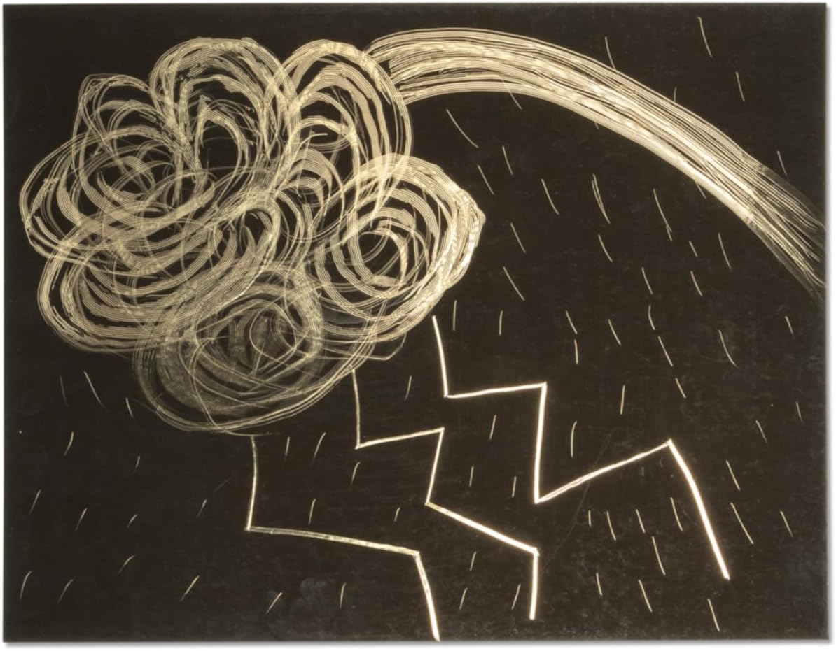 Melissa & Doug Scratch Art - Rascador de 50 unidades, dorado brillante sobre fondo negro