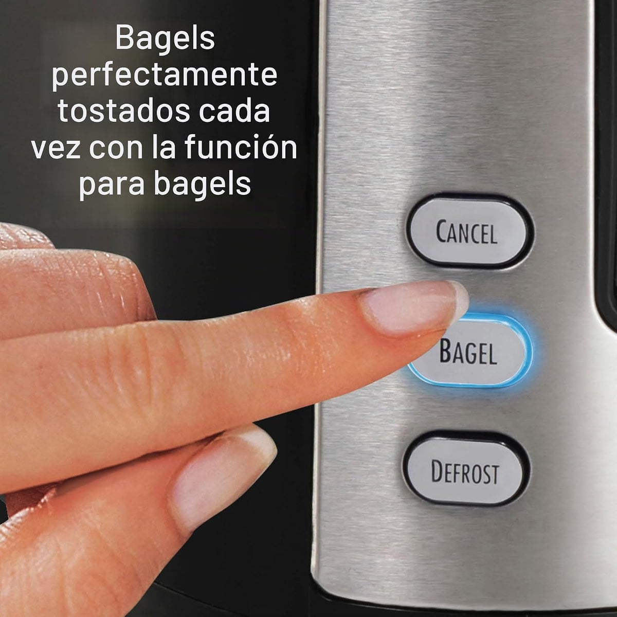 Hamilton Beach Tostadora de 2 rebanadas con ranura extra ancha con botones
