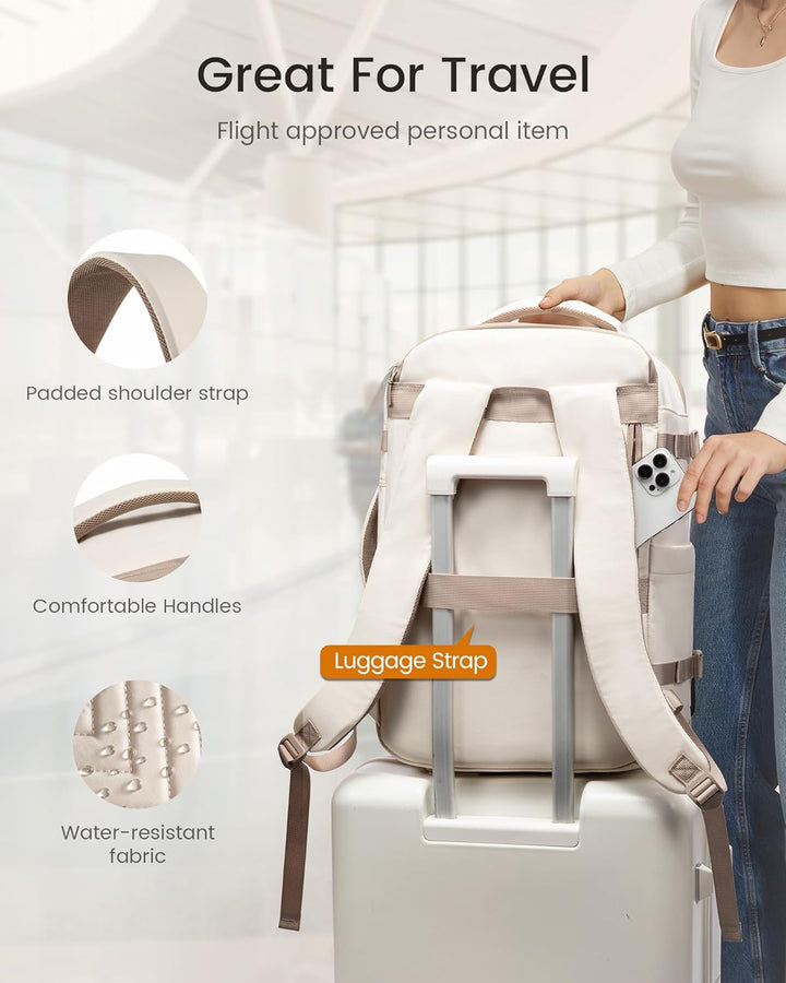 LOVEVOOK Mochila de viaje de 40L para mujeres y hombres, bolsa de v...