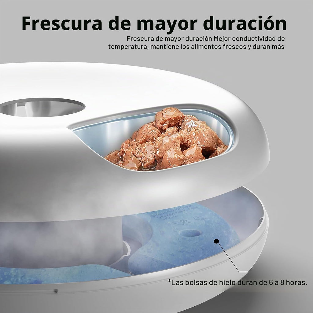 iPettie Donut Frost WiFi 6 Comedero automático de alimentos húmedos con