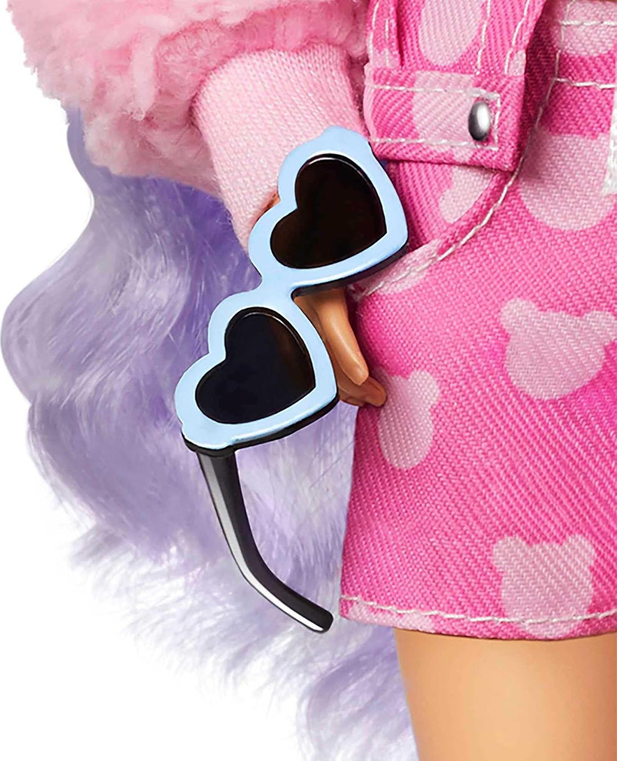 Muñeca Barbie Extra y accesorios con pelo largo color periwinkle, c...