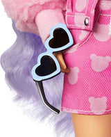 Muñeca Barbie Extra y accesorios con pelo largo color periwinkle, c...