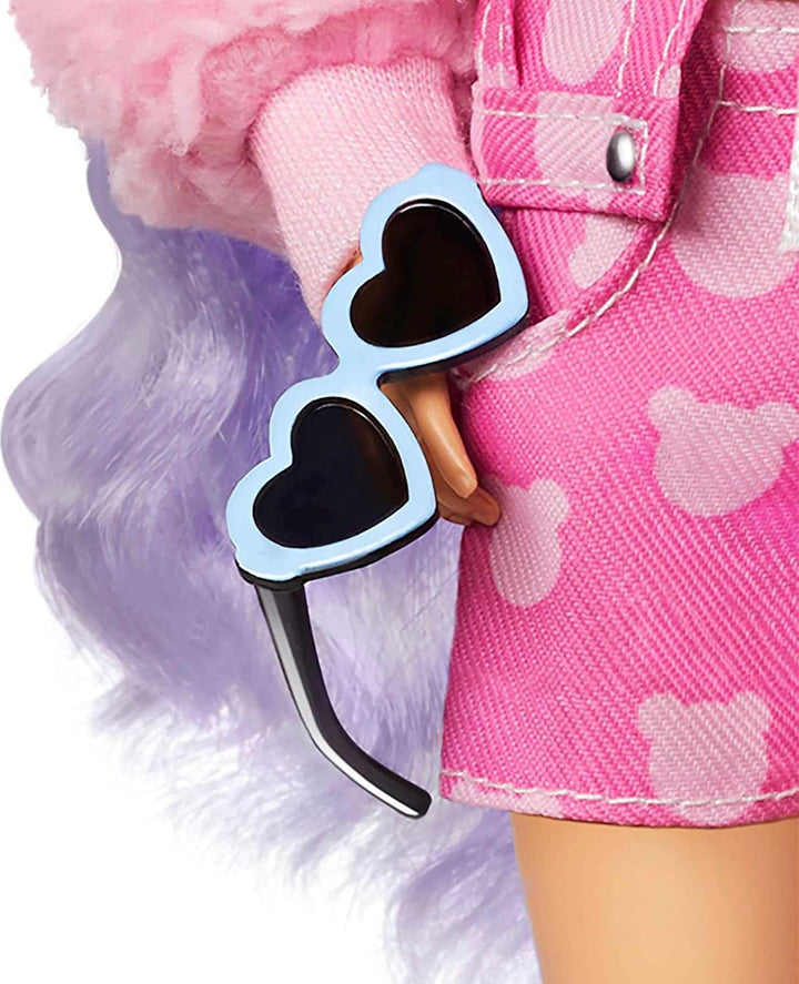 Muñeca Barbie Extra y accesorios con pelo largo color periwinkle, c...