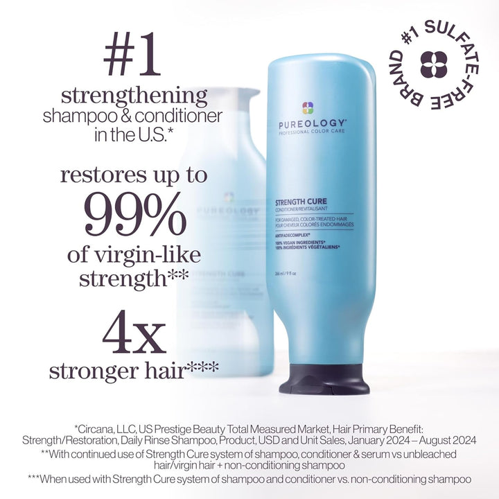 Pureology Acondicionador de curación de fuerza | Para cabello dañad...