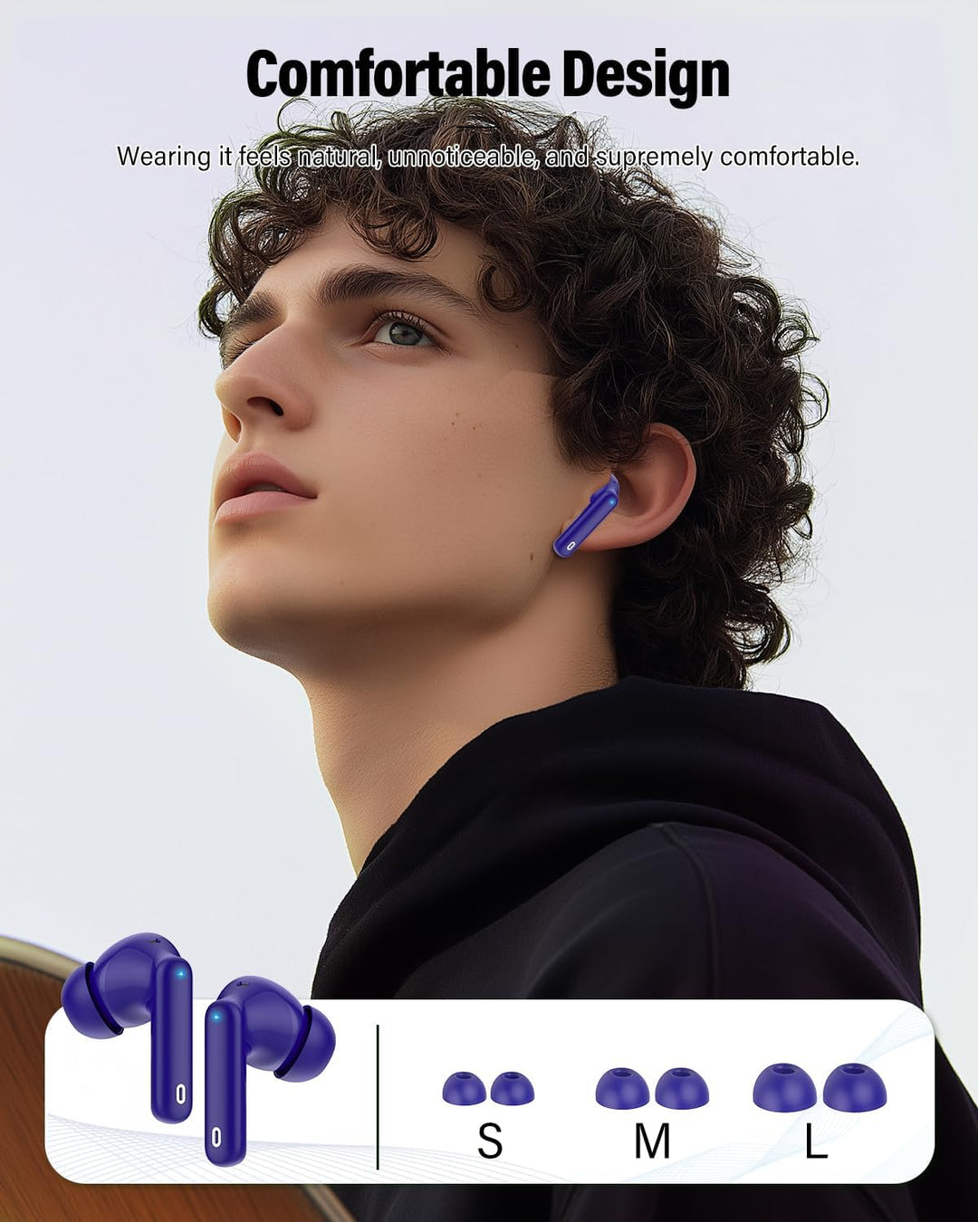 Auriculares inalámbricos Bluetooth con micrófono con cancelación de...