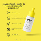 K18 Molecular Repair Hair Oil, Weightless Oil for Stronger, Healthi...