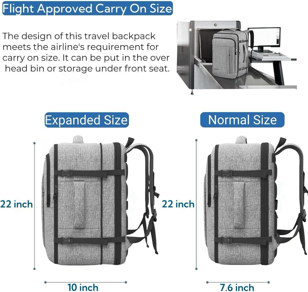 Gieury Mochila de 60L, mochila de viaje extra grande para hombres y...