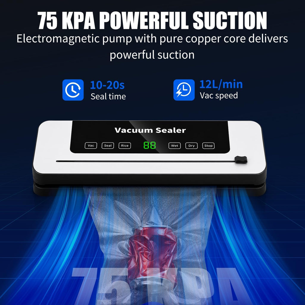 Máquina selladora al vacío 75KPa