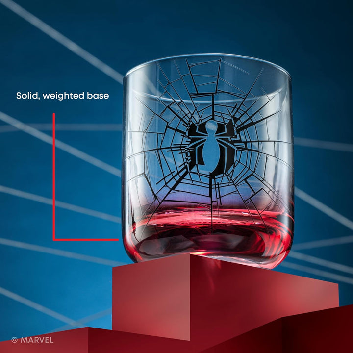 JoyJolt Marvel Spider-Man Webbed Hero - Vasos cortos de