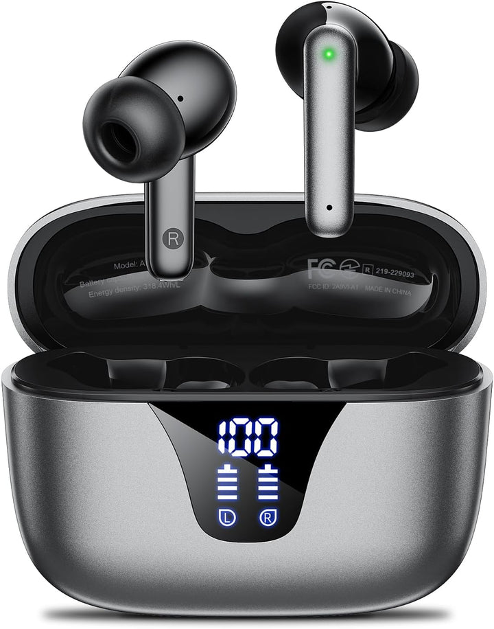 Nequga Auriculares inalámbricos Bluetooth, auriculares de reproducc...