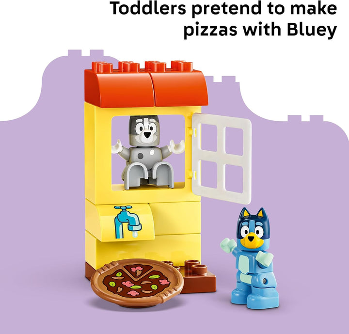 LEGO DUPLO Bluey Pizza Girls with Muffin and Bluey - Learning and B...