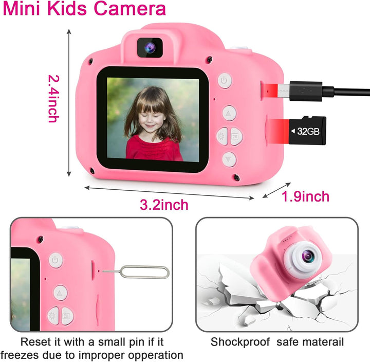 GKTZ Juguetes para niñas de 3 a 8 años, cámara digital para niños,...