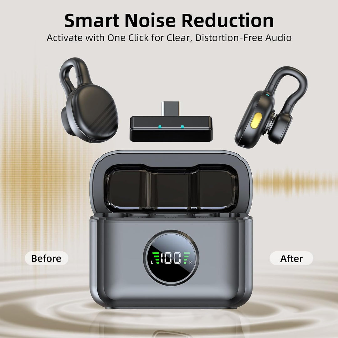 TXTUNE Micrófono Lavalier inalámbrico para iPhone 15\/16\/Android,...