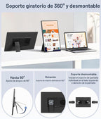 Wixzet Monitor portátil de 16.1 pulgadas, extensor de pantalla para...