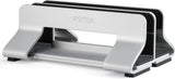 Psitek Soporte vertical dual de aluminio para laptop, soporta 2 dis...