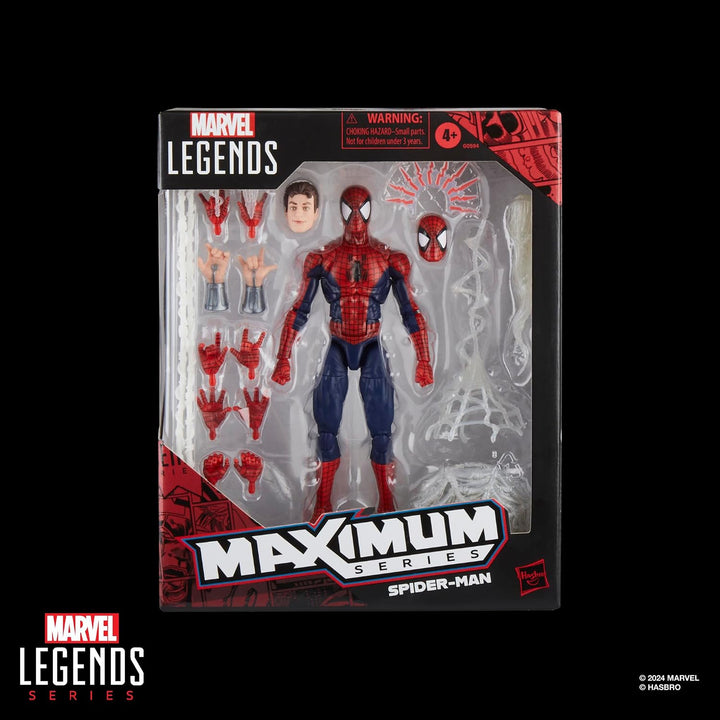 Marvel Legends Serie Máxima Spider-Man, Figura de acción colecciona...
