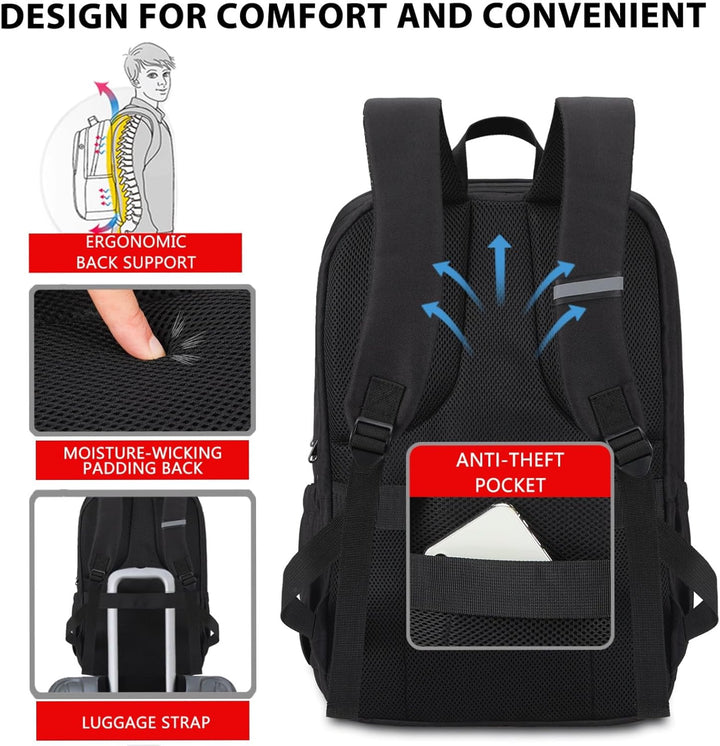 MAXTOP Mochila de viaje para computadora portátil, mochilas de nego...