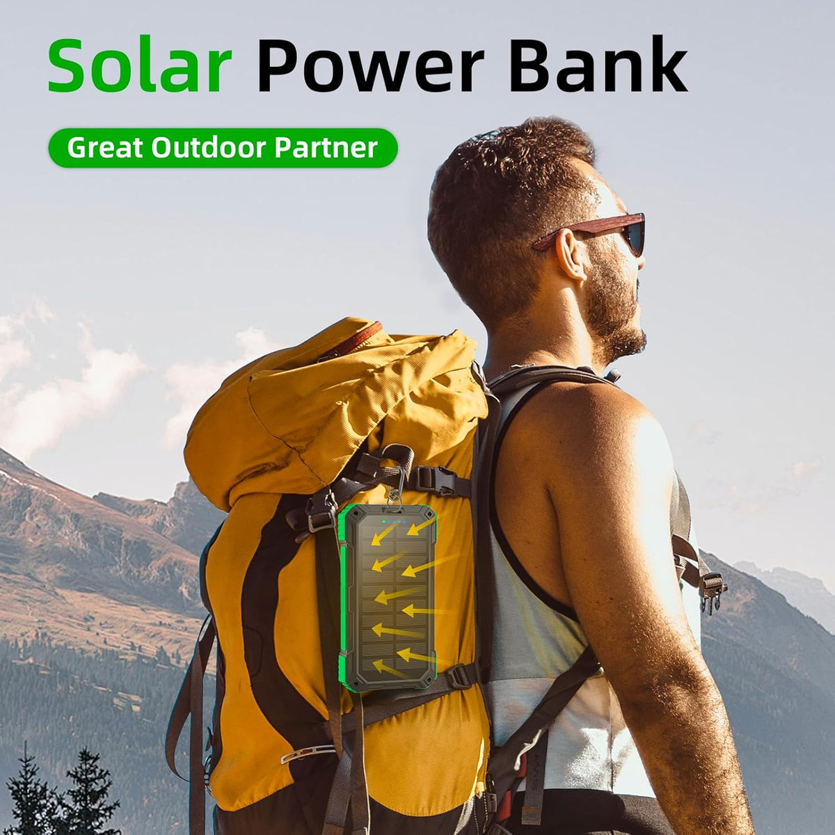 YOLOSKS Cargador Solar Power Bank 49800mAh Cargador de Teléfono Por...