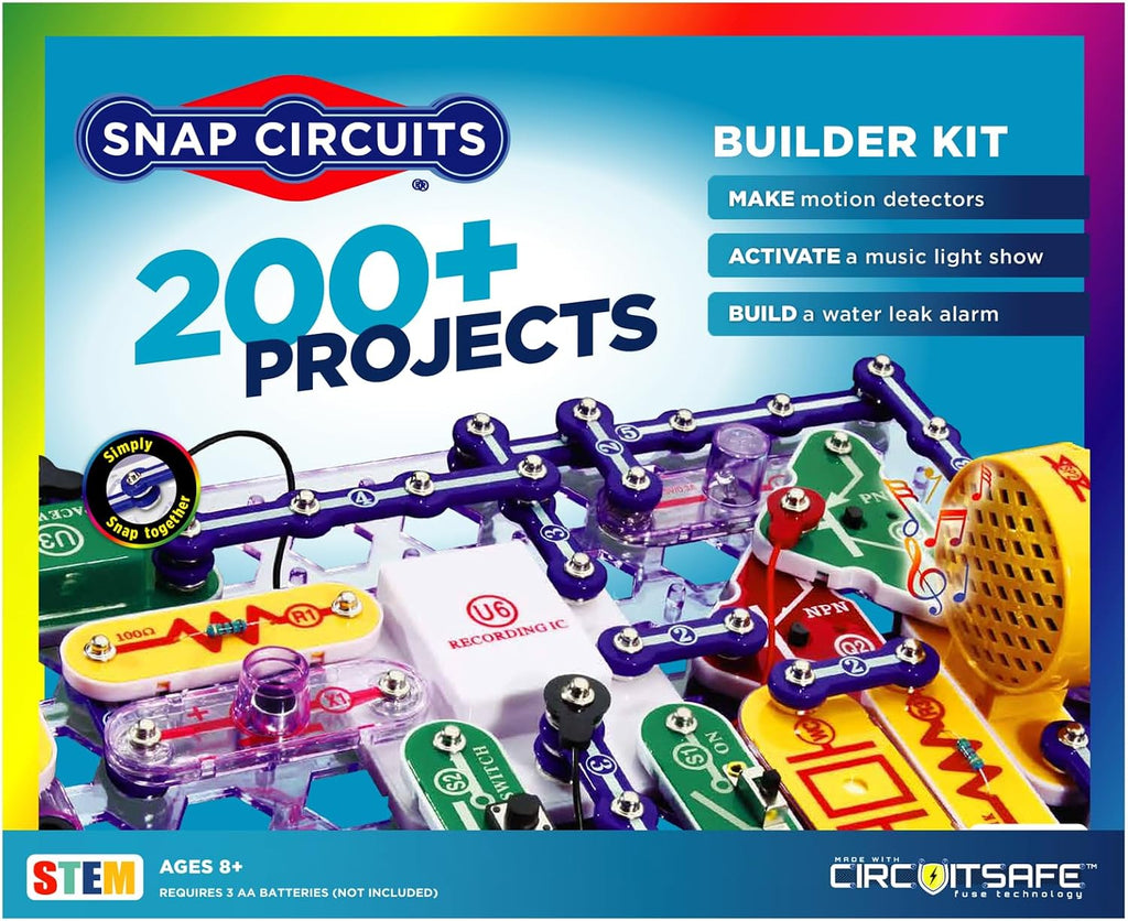 Kit de circuitos electrónicos Snap Circuits 203 de Electronics Discovery