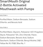 SmartMouth Enjuague bucal original activado con zinc de 2 botellas