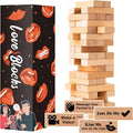54Pcs Lust Tower – Bold, Flirty Twist en Lust Tower para Daring Adults, Valentine Tumbling Tower Stacking Blocks, Date Night Party Game