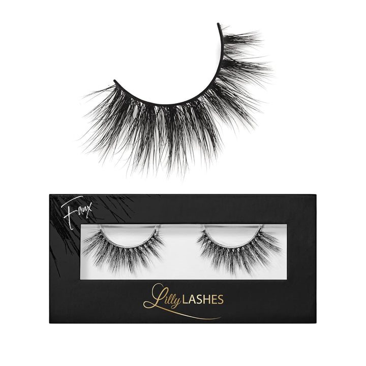 Lilly Lashes - Pestañas postizas de visón sintético en tiras 3D con...