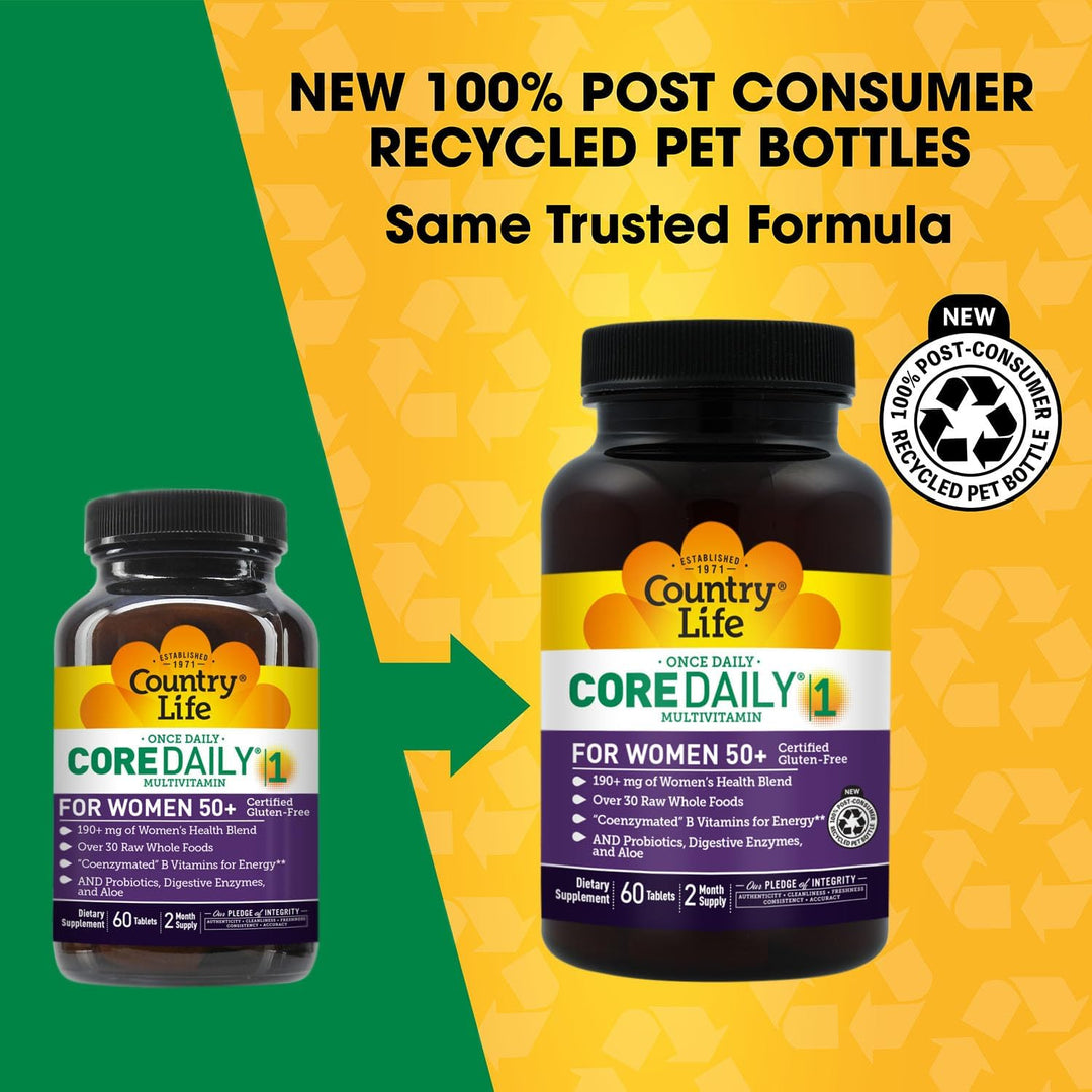 Country Life CORE Daily-1 - Multivitamínico para mujeres mayores de...