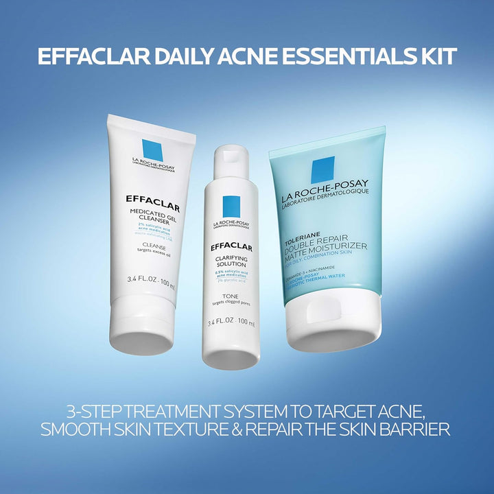 Kit Esencial de Acné Diario Effaclar, Sistema de Tratamiento de Acn...