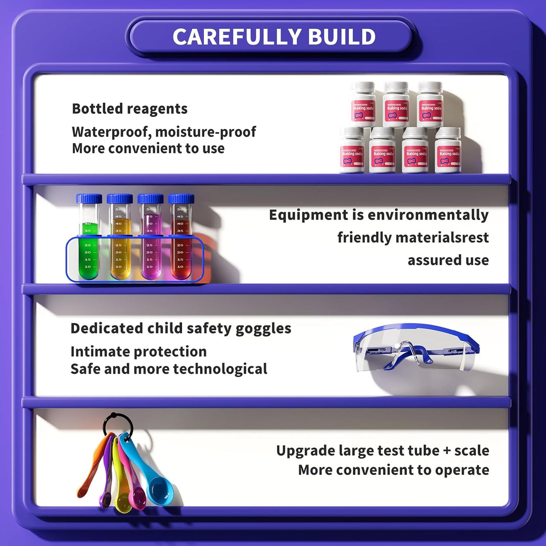 ZDRKWSM Kit de ciencia con más de 220 experimentos de laboratorio c...