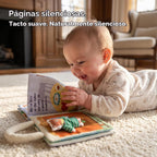 Libro de actividades para bebés de 6 a 12 meses, suave y